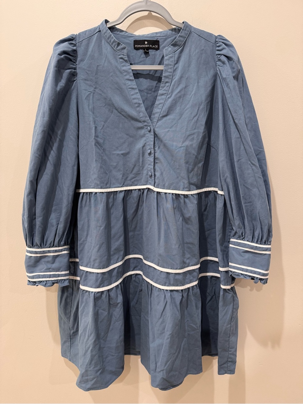 Pomander Place Tuckernuck Sz L Tiered Abby Dress